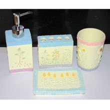 歐式衛浴的藝術魅力 廠家直銷樹脂衛浴四件套JBC37，提升浴室生活品質